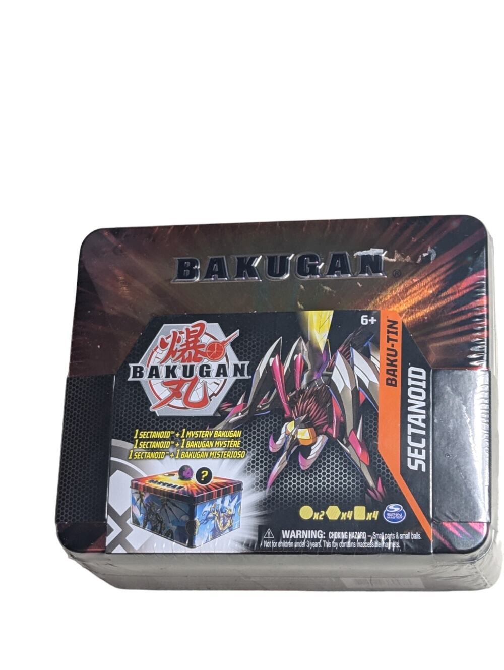 Bakugan Baku-Tin, Sectanoid Premium Collectors Storage Tin with Mystery Bakugan